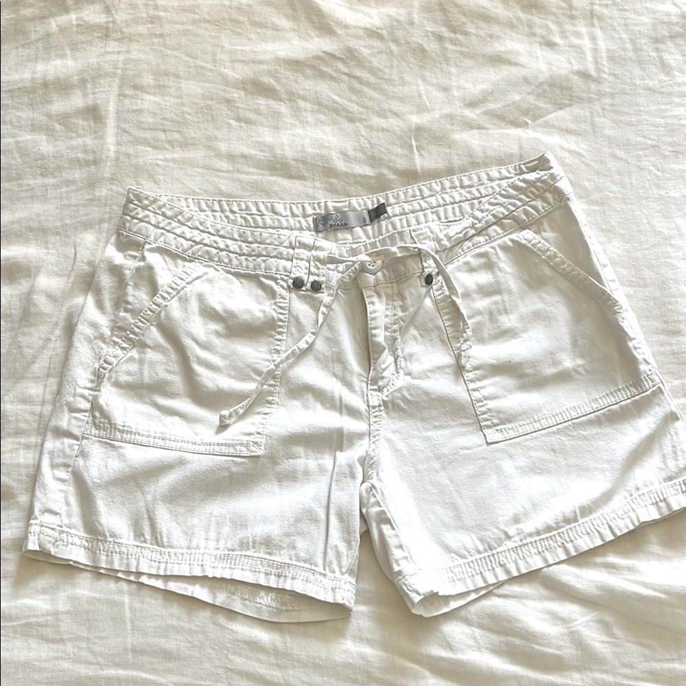 Prana Women's White Casual Shorts